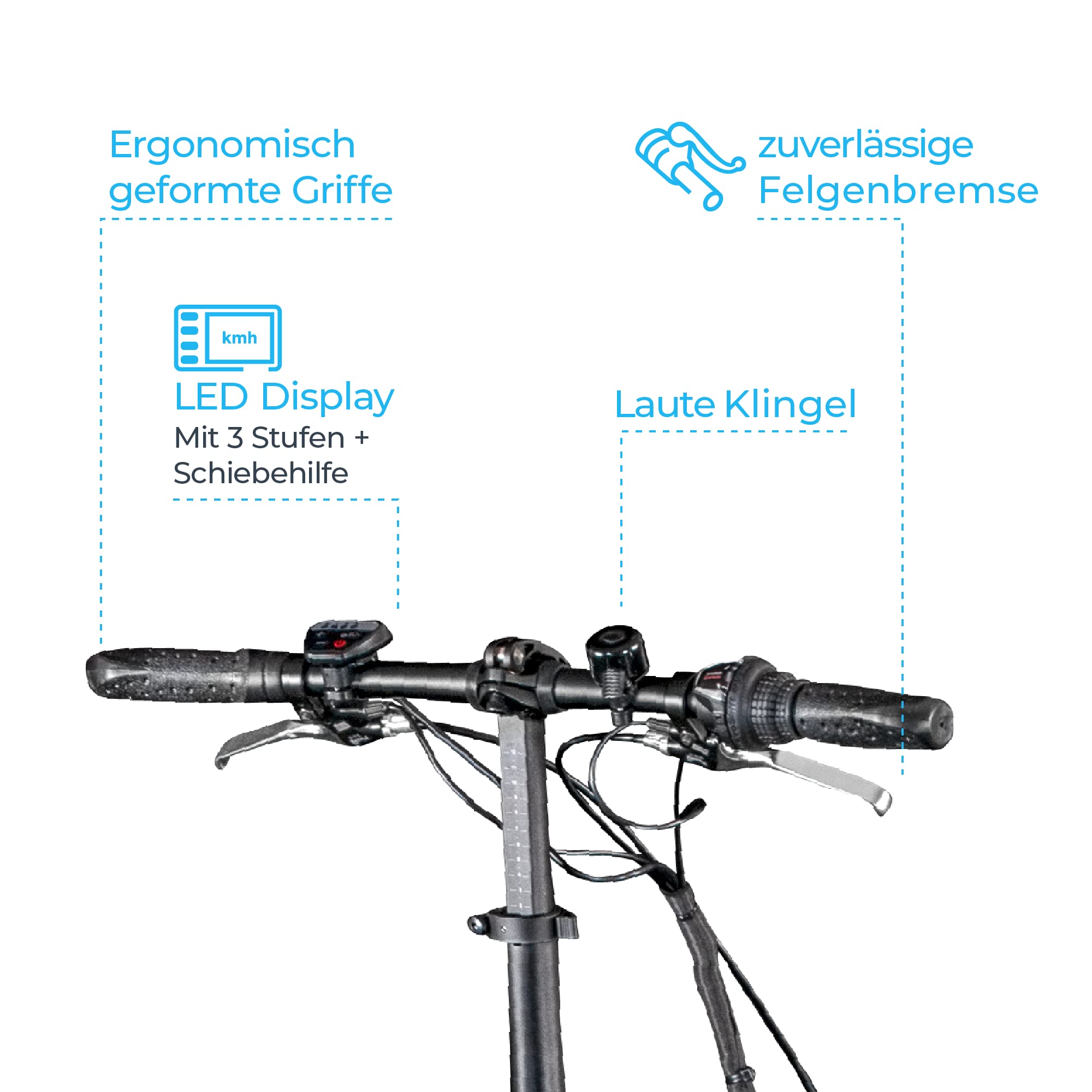 ZÜNDAPP Z101 E Bike 20 Zoll Klapprad für Erwachsene 150-180 cm Elektro Fahrrad 6 Gänge Klappfahrrad Pedelec mit Beleuchtung StVO Faltrad Cityrad faltbar
