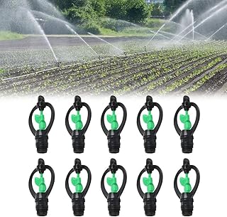 G1/2in Spray Sprinkler, 10pcs Misting Sprinkler Nozzle Male Thread Water Sprinkler Rotating Automatic Water Spray Misting Nozzle for Yard Garden Irrigation System, G1/2in Spray Sprinkler, 10pcs M