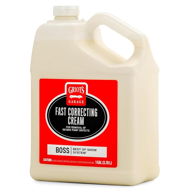 Griot's Garage BOSS Fast Correcting Cream Composto para Polimento Automotivo com Óxido de Alumínio, Galão de 3,8 L