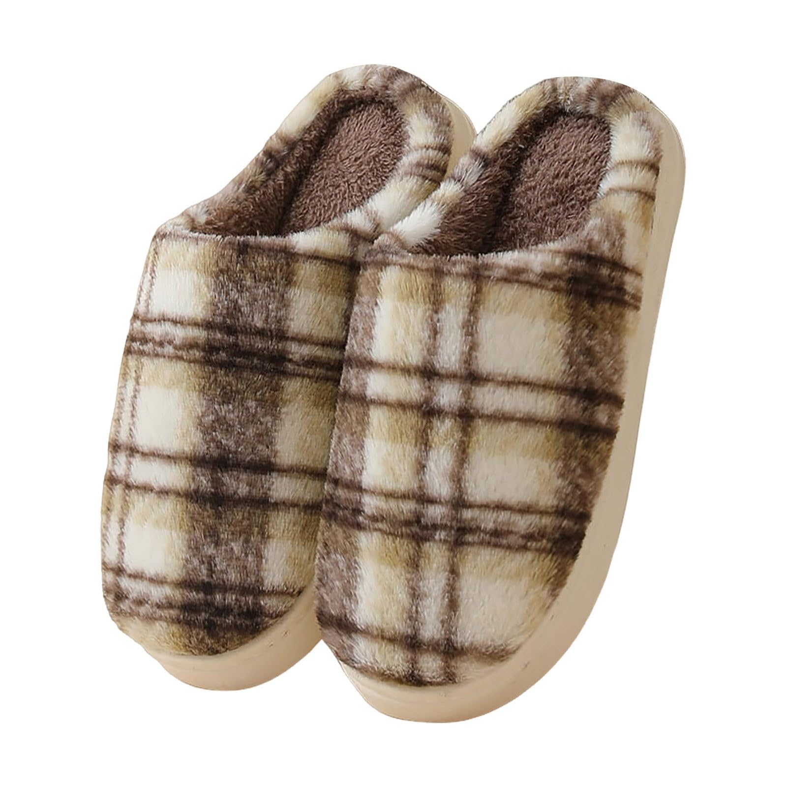 Slippers Women Warm Fleece House Shoes Indoor Non Slip for Bedroom