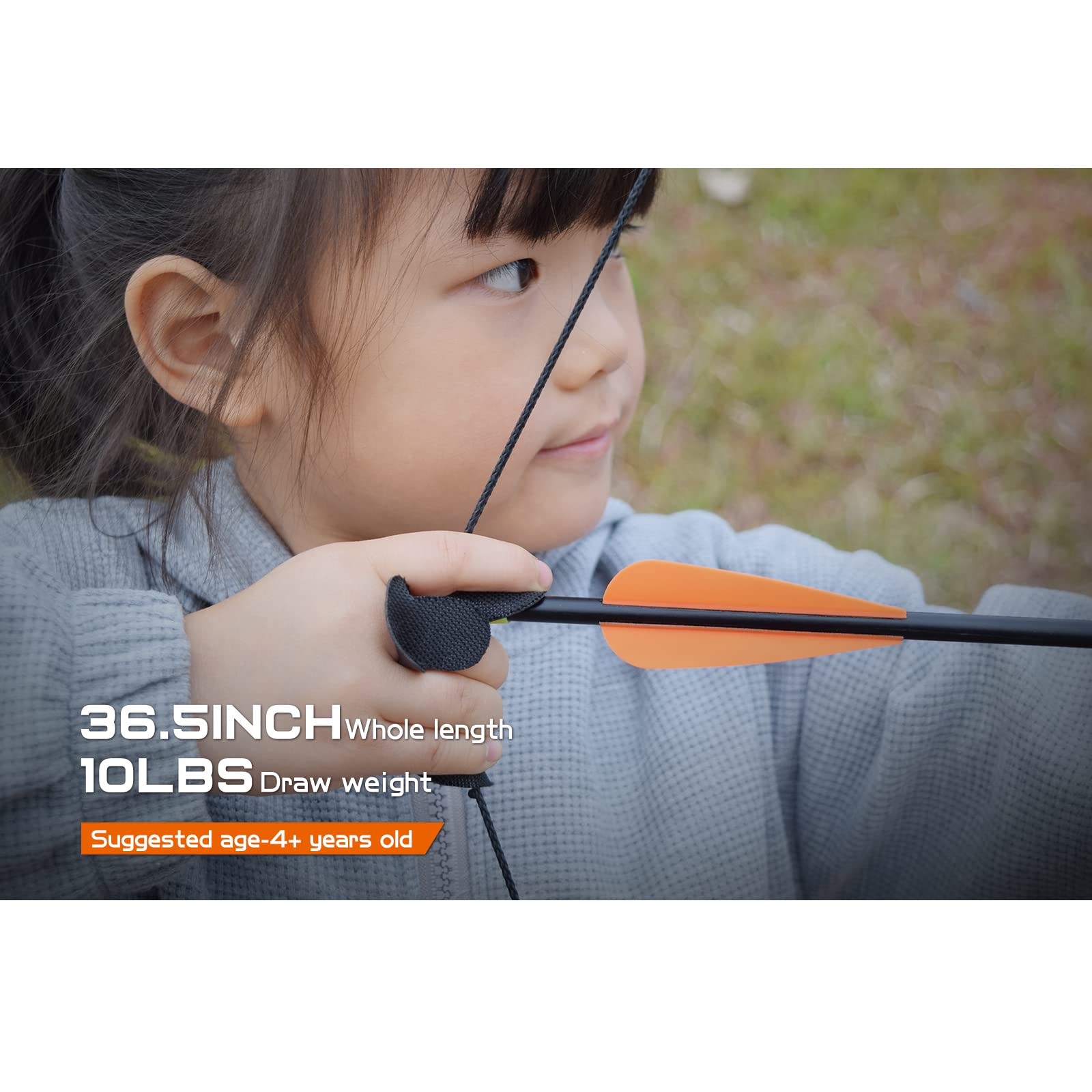 Youth Cycle Archer Group Outdoor and Quiver Children and Youth Archer Starter Youth Group Long Bow Target Training Game