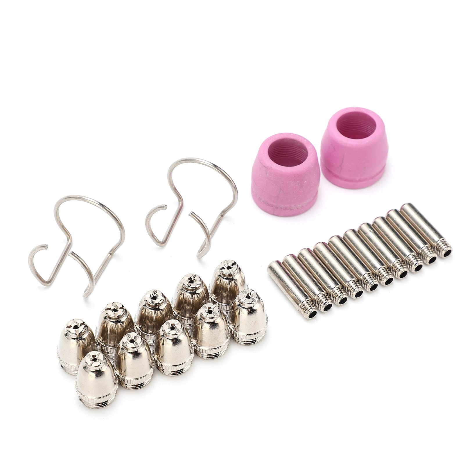 Kit de consumibles de corte por plasma, electrodos SG 55 AG 60 WSD 60, puntas, boquilla de cerámica, calor, fácil instalación, para usuarios de antorchas de plasma (95pcs)