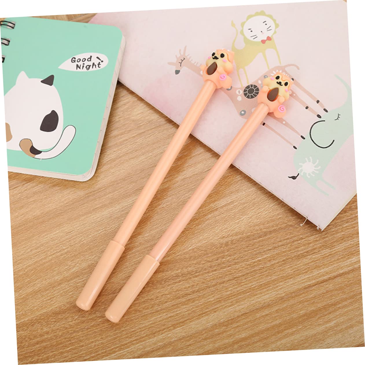 STOBOK 10 pcs Adorable Gel Pens Creative Ink Pens Students Stationery Assorted style Cartoon Marker, As Shown - Image 4