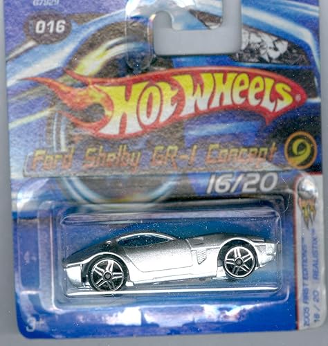 Hot Wheels 2005 First Edition Series Ford Shelby GR-1 Concept 1620 FTE 164 Escala coleccionable de metal fundido a presión modelo de coche de juguete