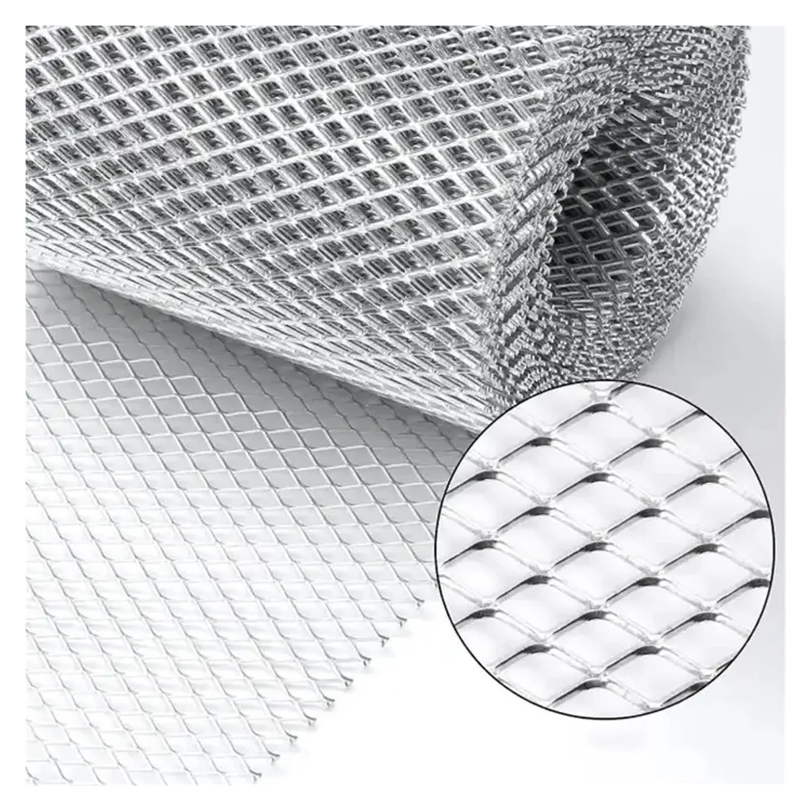 1 Rollo de Protector de canalón de Aluminio de 6m, Filtro de Hoja, Rollo de protección de canalón, Cubiertas de canalones DIY for Hojas, Protectores de Hojas for canalones(15cm)