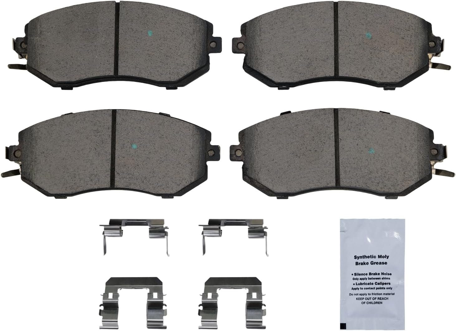 HUSCH D1539 Front Ceramic Brake Pads Kit Fit For Scion FR-S 2013-2016, For Subaru Crosstrek 2016-2017, For Forester 2011-2018, For Impreza 2010-2016, For Legacy 2013-2014, For Outback 2013-2014