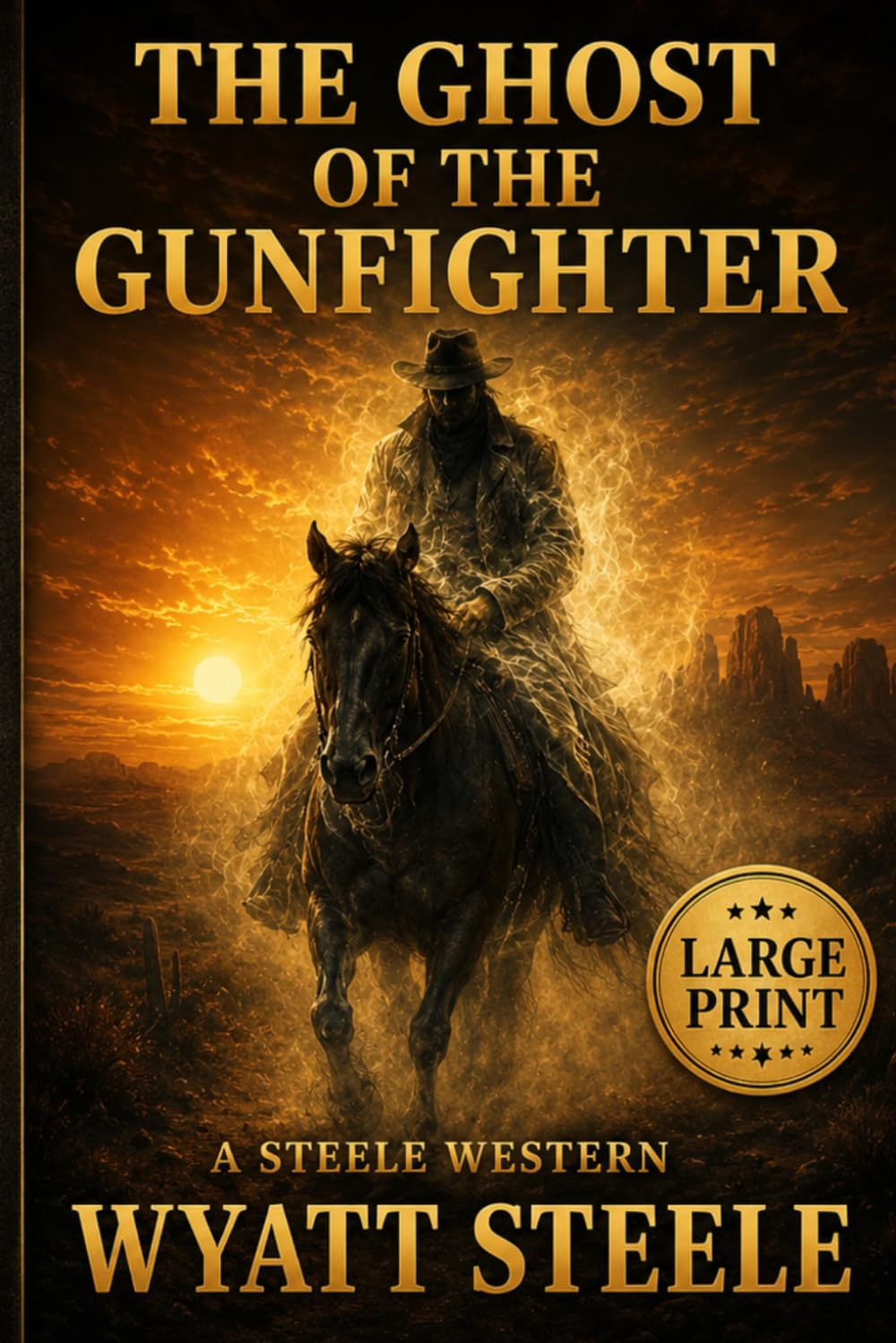 The Ghost of the Gunfighter - LARGE PRINT WESTERN (Trails of the Gunfighter - LARGE PRINT SERIES)