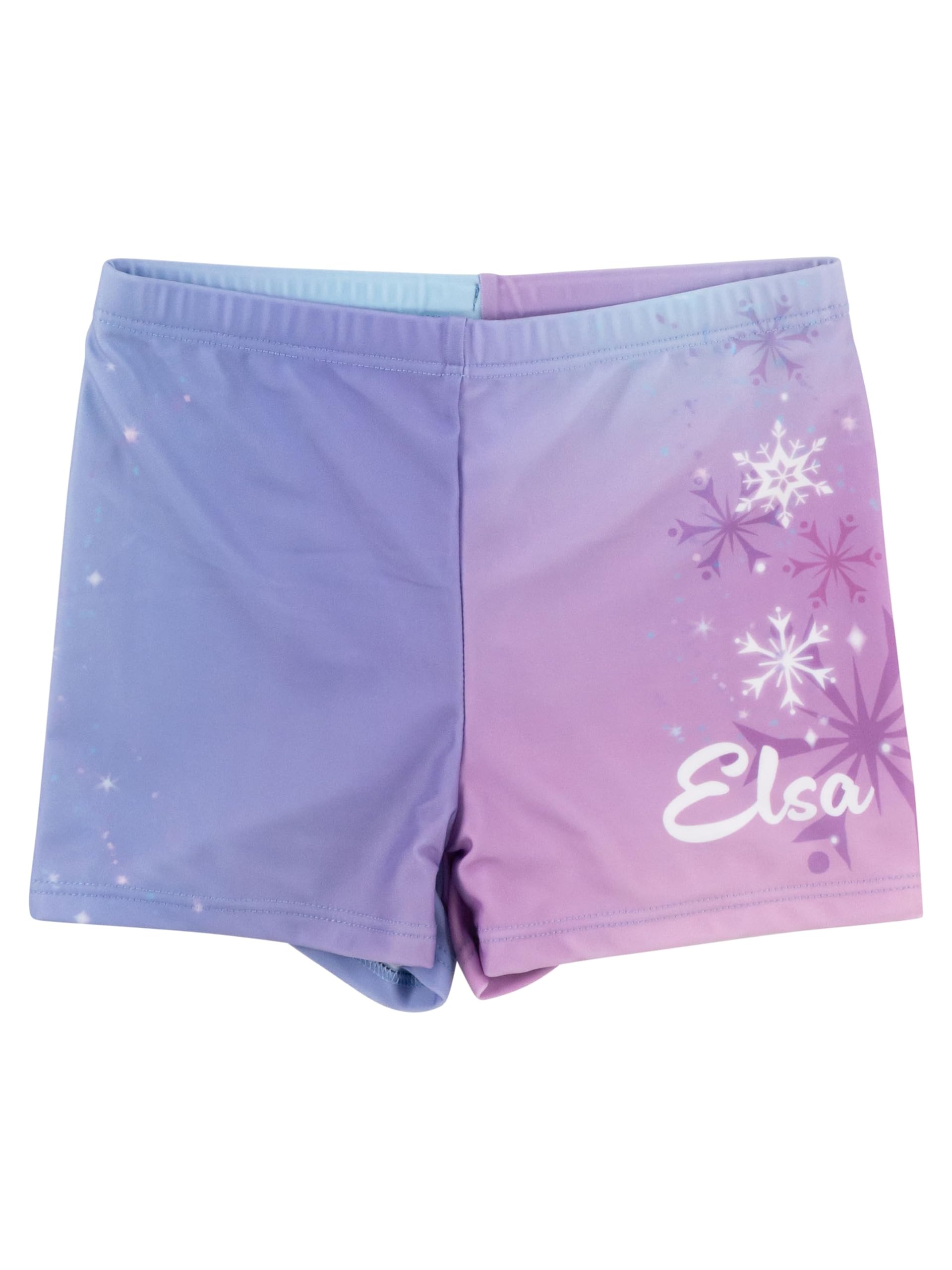 United Labels Disney Królowa Lodu kostium kąpielowy dwuczęściowy, ochrona przed promieniowaniem UV 30, dla dziewcząt, ELSA, fioletowy, moda kąpielowa dla dzieci z koszulką i kąpielówkami, strój