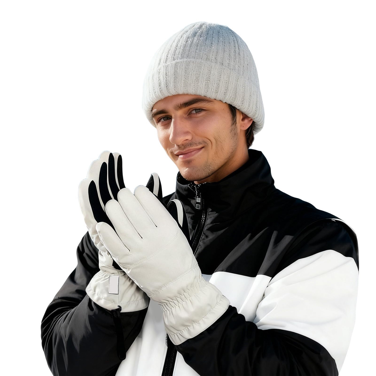 Winter Ski Gloves Men Women Cold Weather Windproof Warm Gloves Warm Waterproof Ski Snow Glove for Cycling Outdoor Sports