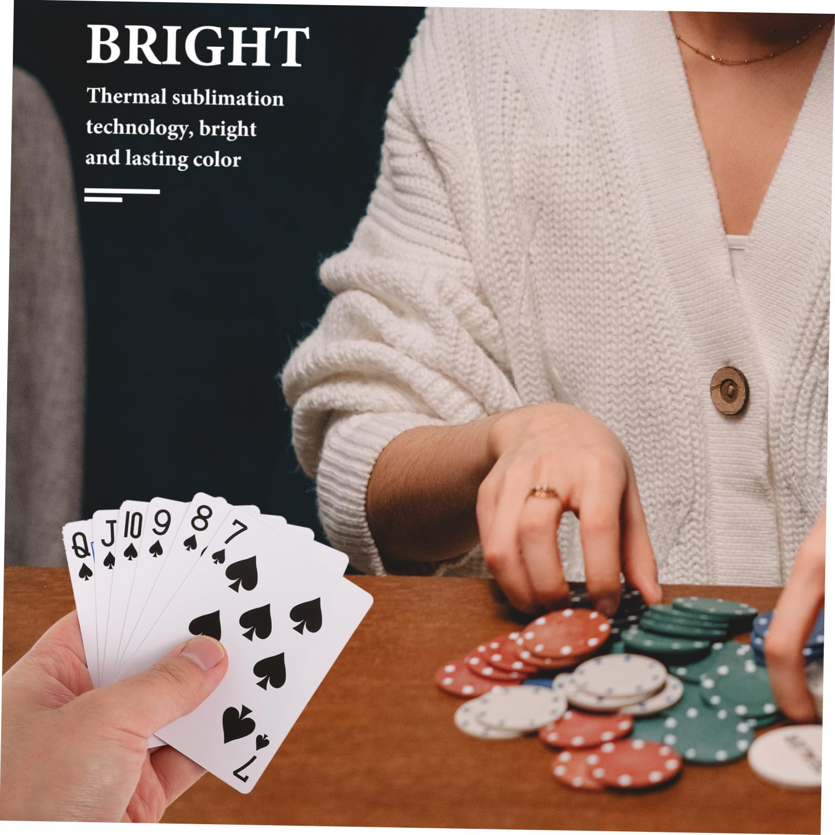 ibasenice 5sets Carte Da Poker Carta Trasferibile Termica Carte Vuote Per Progetti Per Feste e Giochi Con Amici Materiale Sicuro e Portatile Design Elegante e Decorativo Gioco Divertente