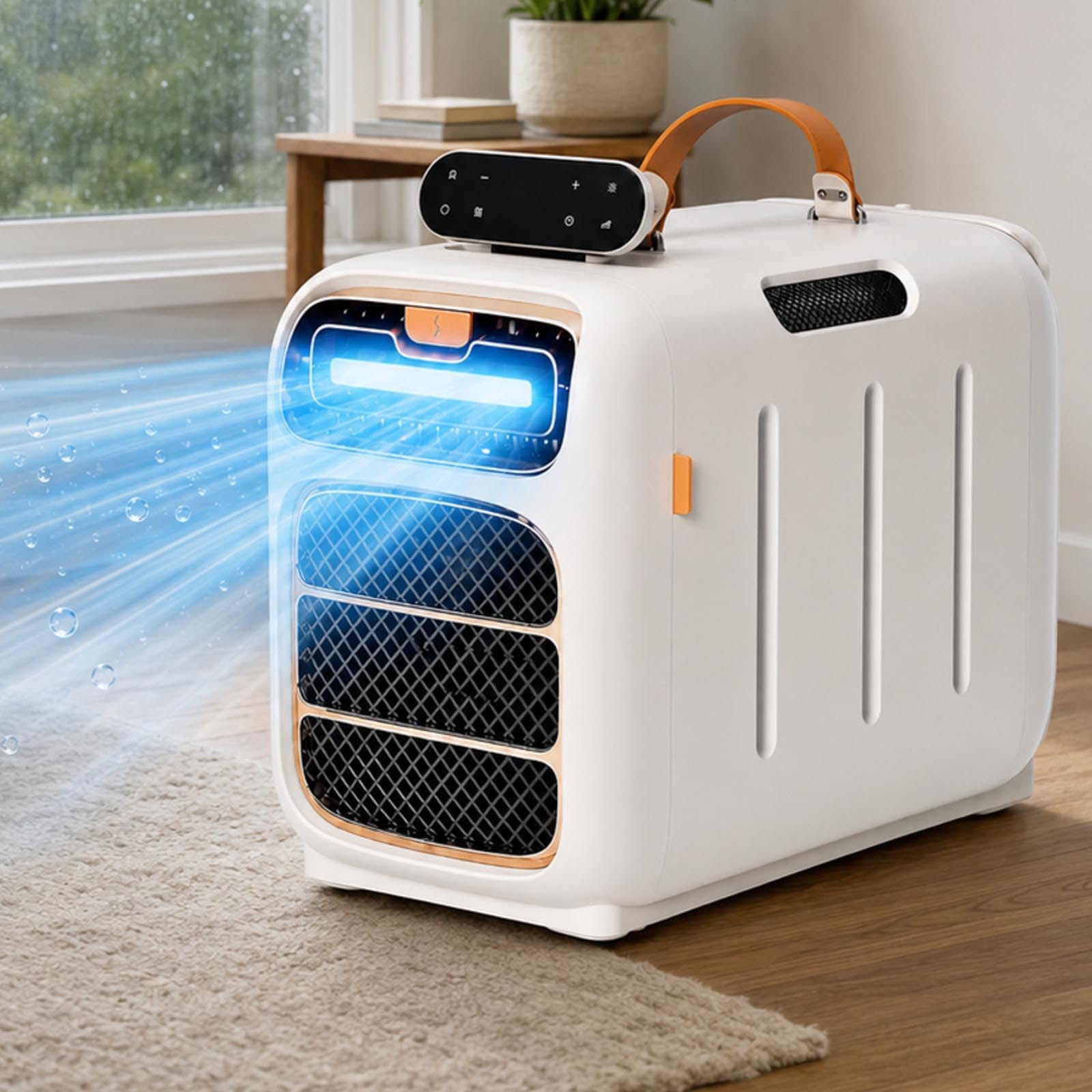 Compact Portable Air Conditioner, 4700 BTU 220V AC for Van and RV Use
