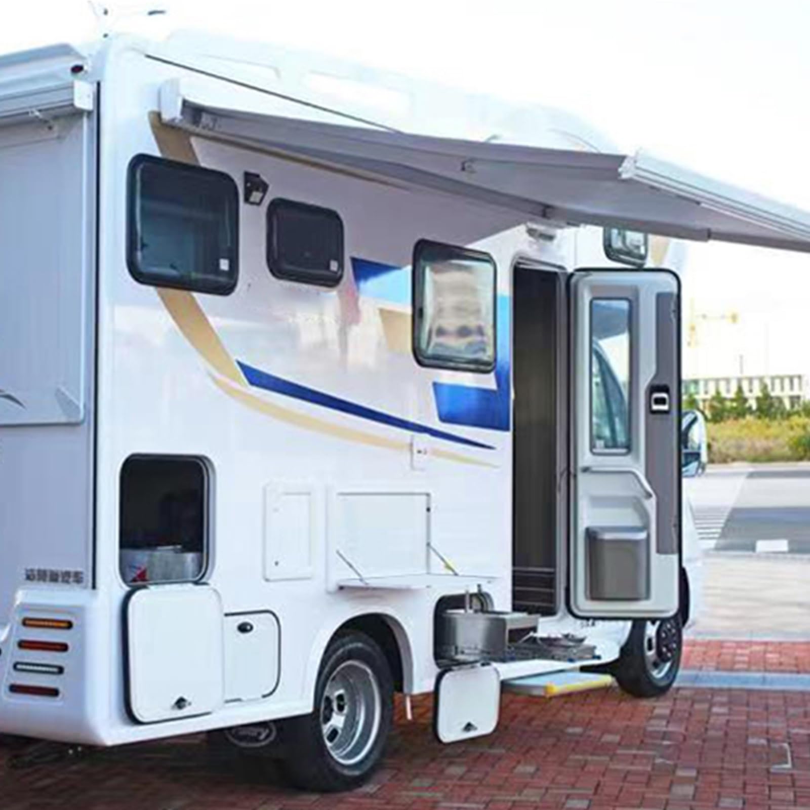 Auto RV Externe Klaptafel, 90° Dubbel Slot Aan De Zijkant Hangend