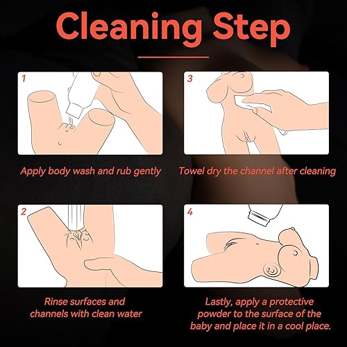 Miniatura 6 de Sexpower Muñeca sexual vibrante de 3.5 libras con 10 modos de vibración, agarre de mano, juguete sexual realista para el torso con canal vaginal y