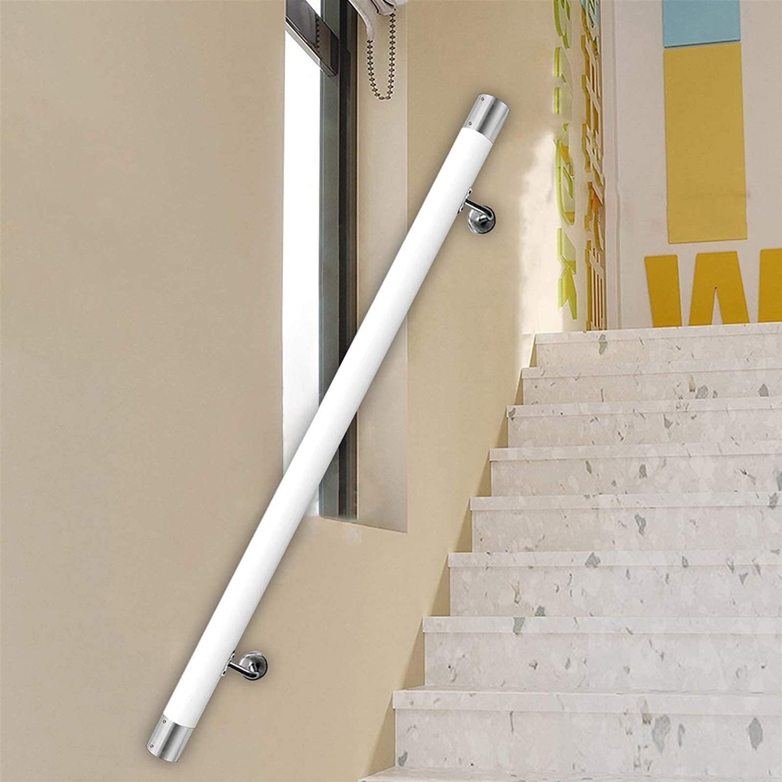 Main courante antidérapante en pin pour loft et escalier