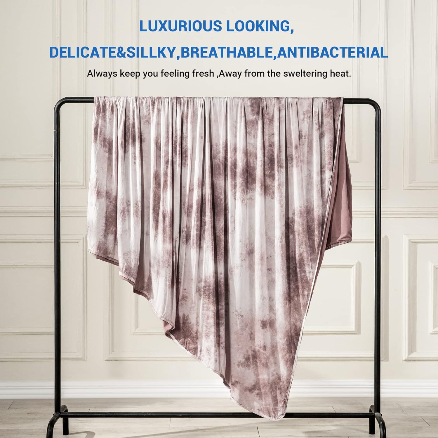 Topcee Cooling Blanket (90"x90"Queen Size) for Hot Sleepers and Night Sweats,100% Oeko-Tex Certified,Arc-Chill Q-Max >0.5 Cool Fiber,Ultra Cold Breathable,Comfortable, Hypo-Allergenic, All-Season. - Image 4