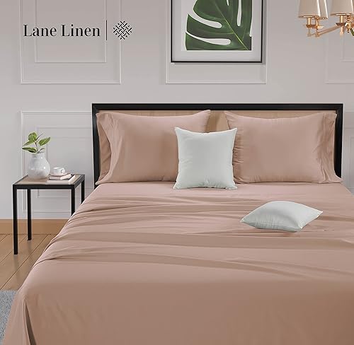 Miniatura 3 de Lane Linen Juego de 2 fundas de almohada de 600 hilos 100 % de satén de algodón, lavables a máquina, colección de hotel de lujo, fundas de almohada