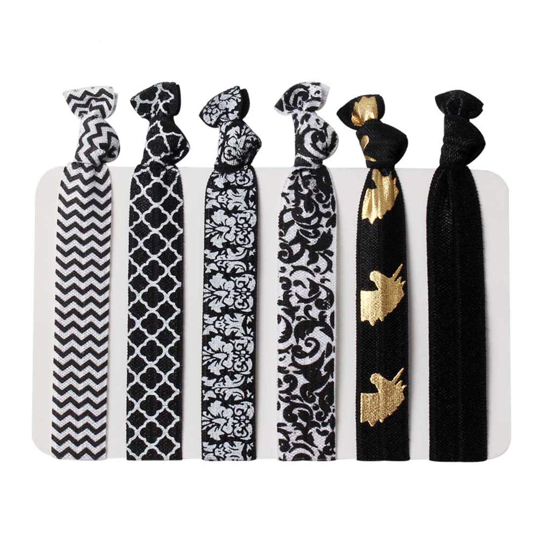 Hair Ties Ponytail Holders Hair Bands Elastic Hair Ties Ribbon Hand Knotted ï¼Å’Colored Hair Ties (6 Count-10)