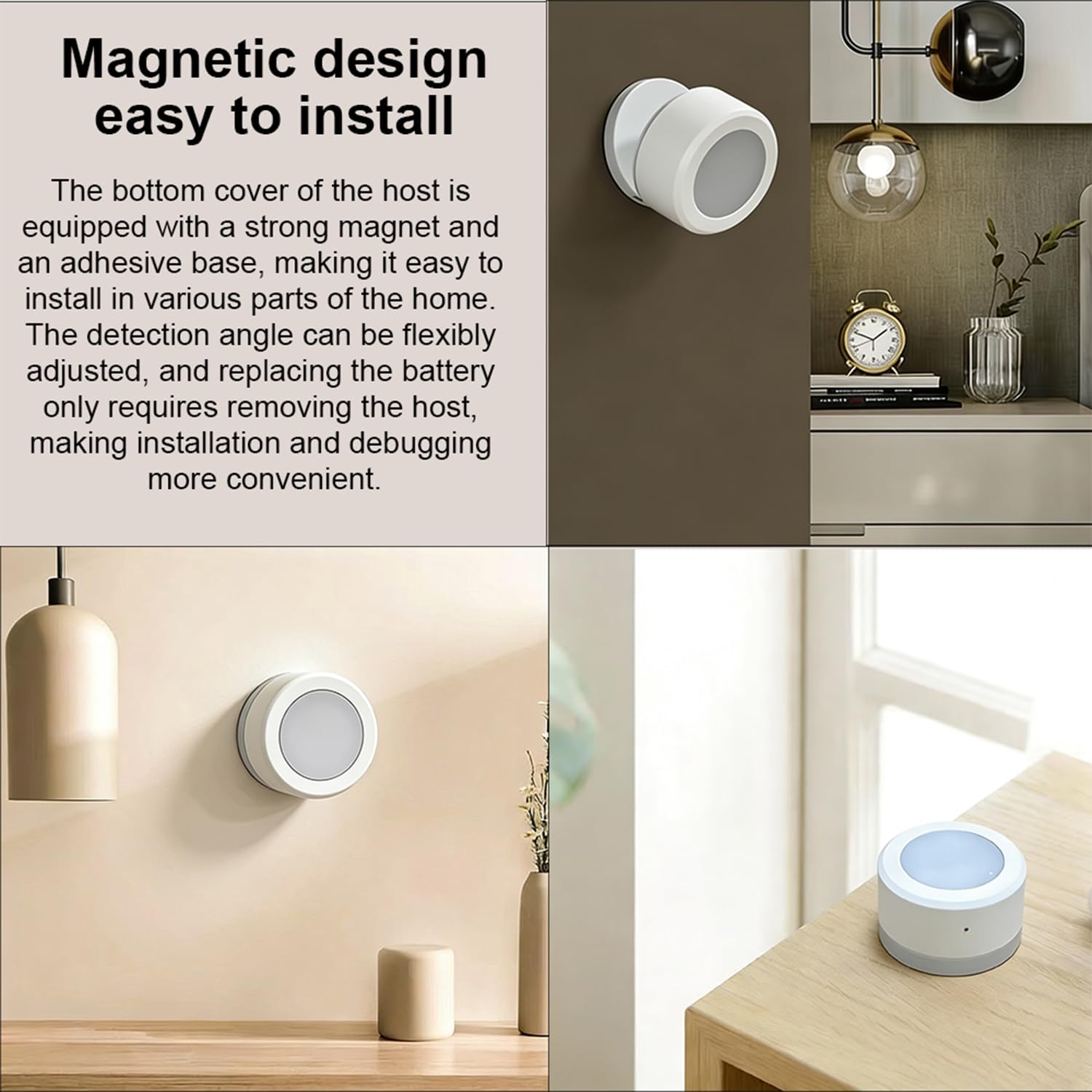 Haozee ZigBee Lichtsensor, ZigBee-Beleuchtungsstärkesensor | 0–157.000 Lux,CR2450-Batterie , Mini-Größe 33 × 33 × 20 mm, kompatibel mit Home Assistant Zigbee2mqtt