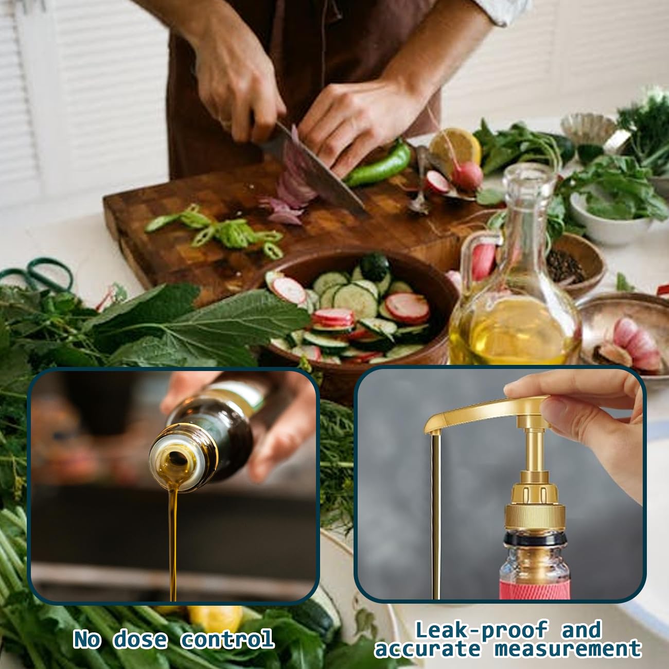 Lot de 4 pompes à sirop de café réutilisables et universelles pour bouteilles de 750 ml/1 litre | Compatible avec Monin, Torani, Da Vinci | Distributeur de sirop durable pour la maison, les cafés, les