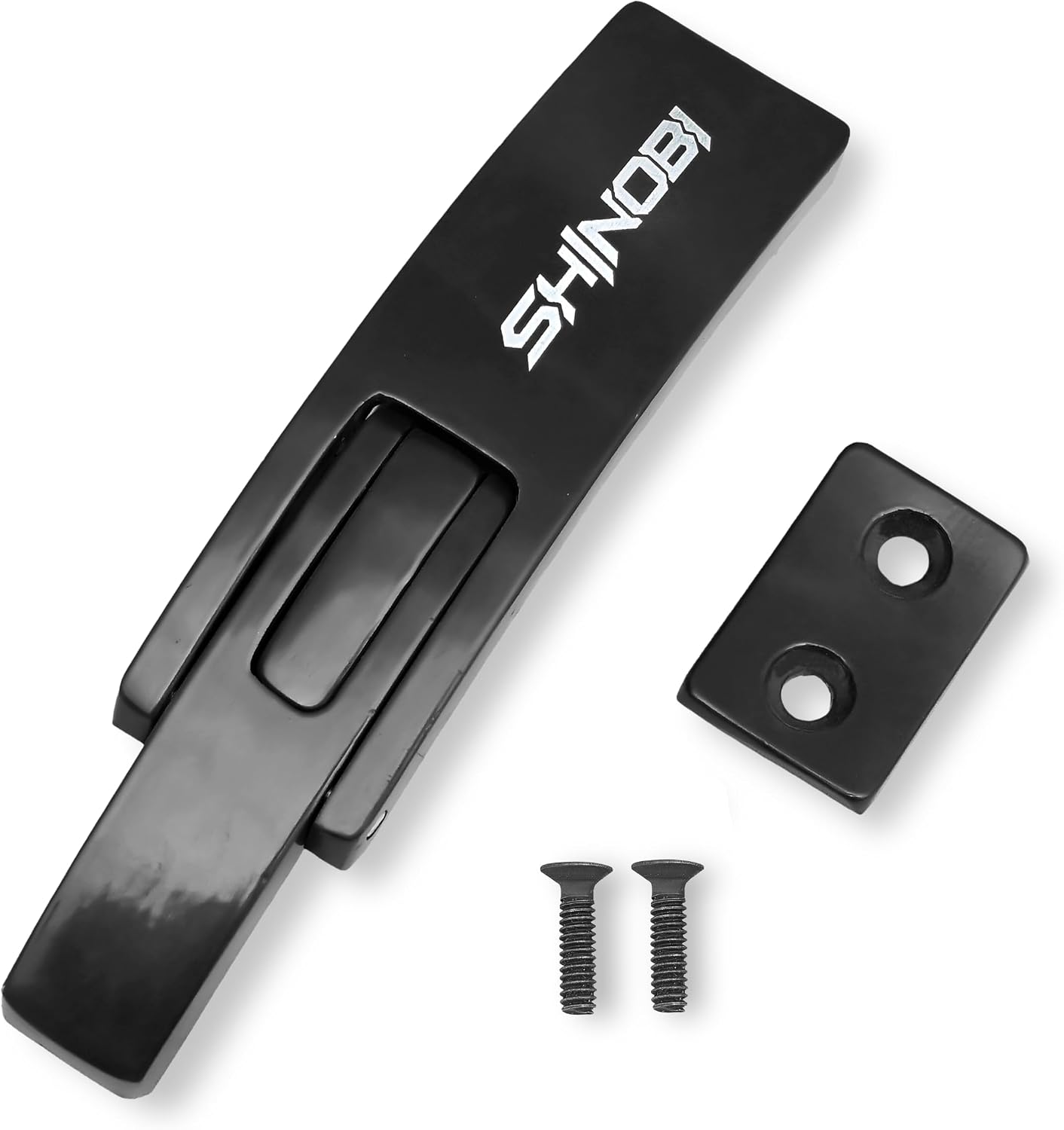 Lever Belt Buckle Replacement – Steel Lever Buckle for Weight Lifting Belt, Powerlifting Lever Belt Replacement with Screws, Adjustable Gym Belt Lever for Squat Deadlift Strength Training