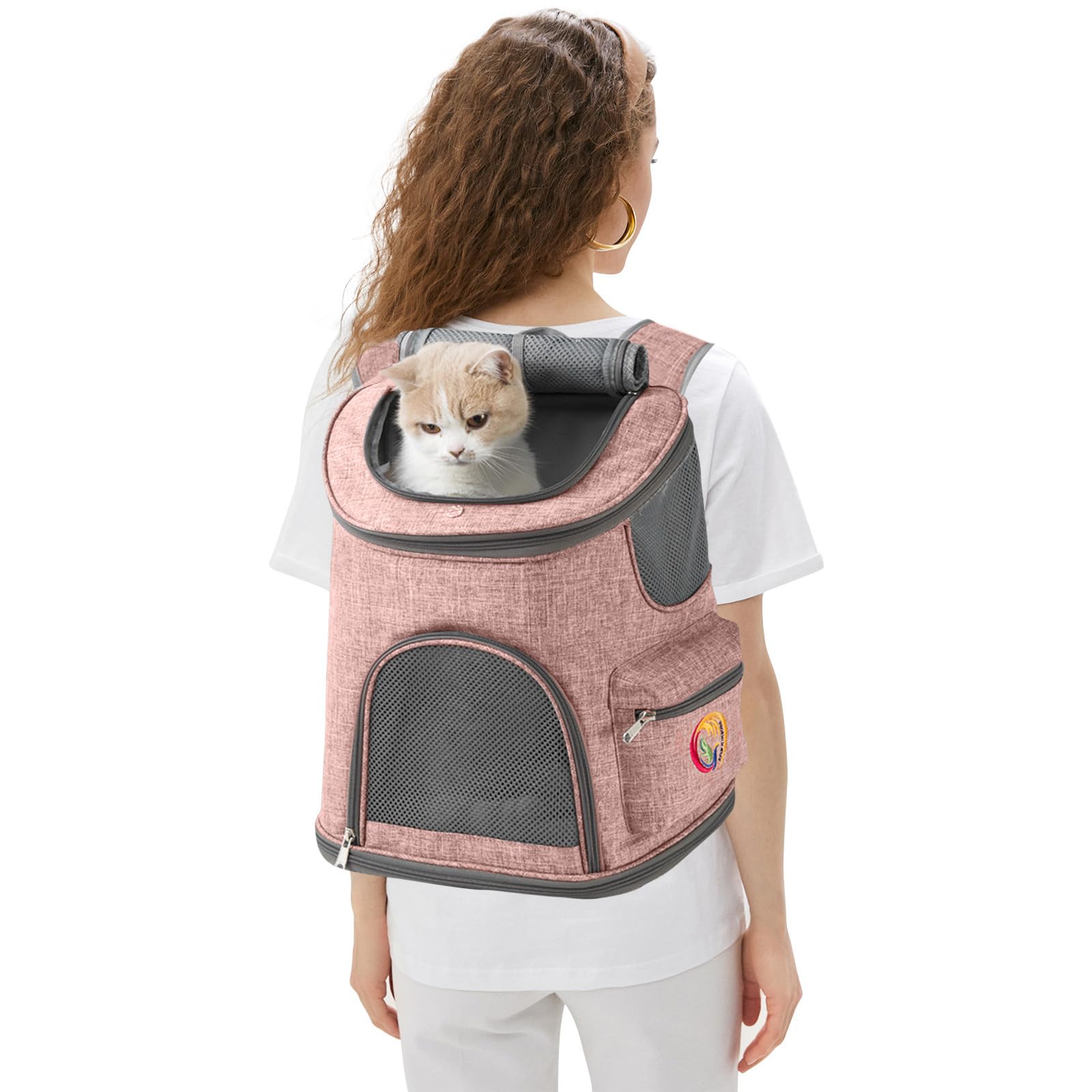 Zaino Trasportino Gatto PETCUTE Zaino Per Cani Gatti,Trasportino