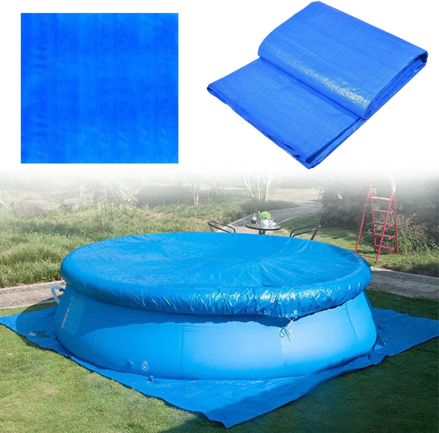 13Ft Swimming Pool Ground Cloth mat for Floor 156 INCH