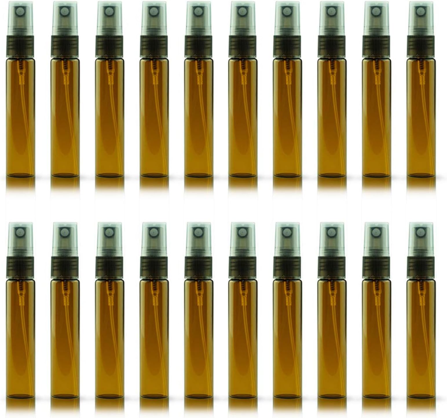 20 Pack 10ml Glass Perfume Spray Bottle, 10ML Brown Spray bottles