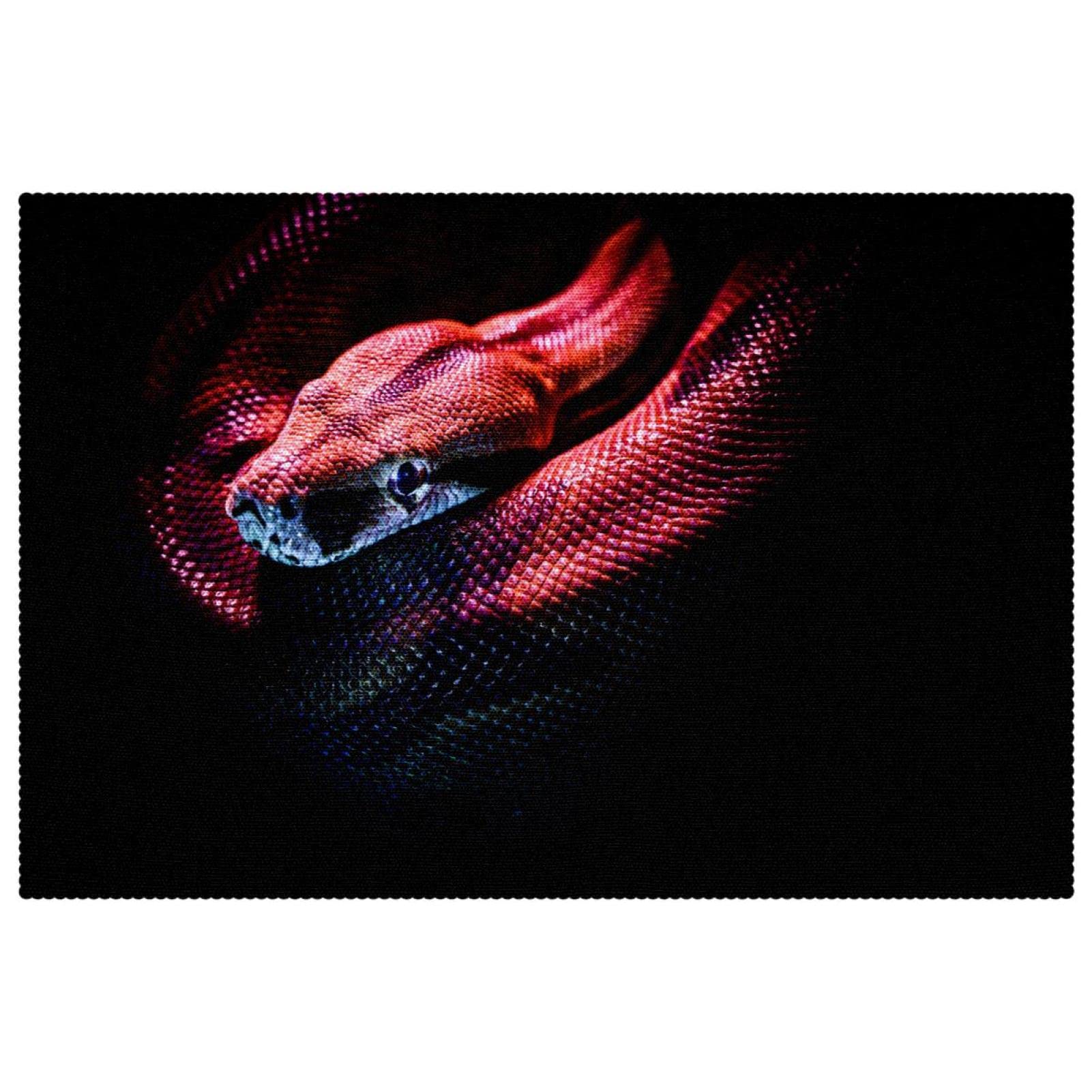 Sets de table serpent dangereux 30,5x45,7 cm pour sublimer vos dîners et tables de fêtes