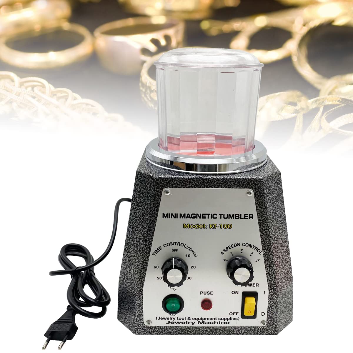 Mini gobelet magnétique 200W à vitesse réglable pour polissage précis
