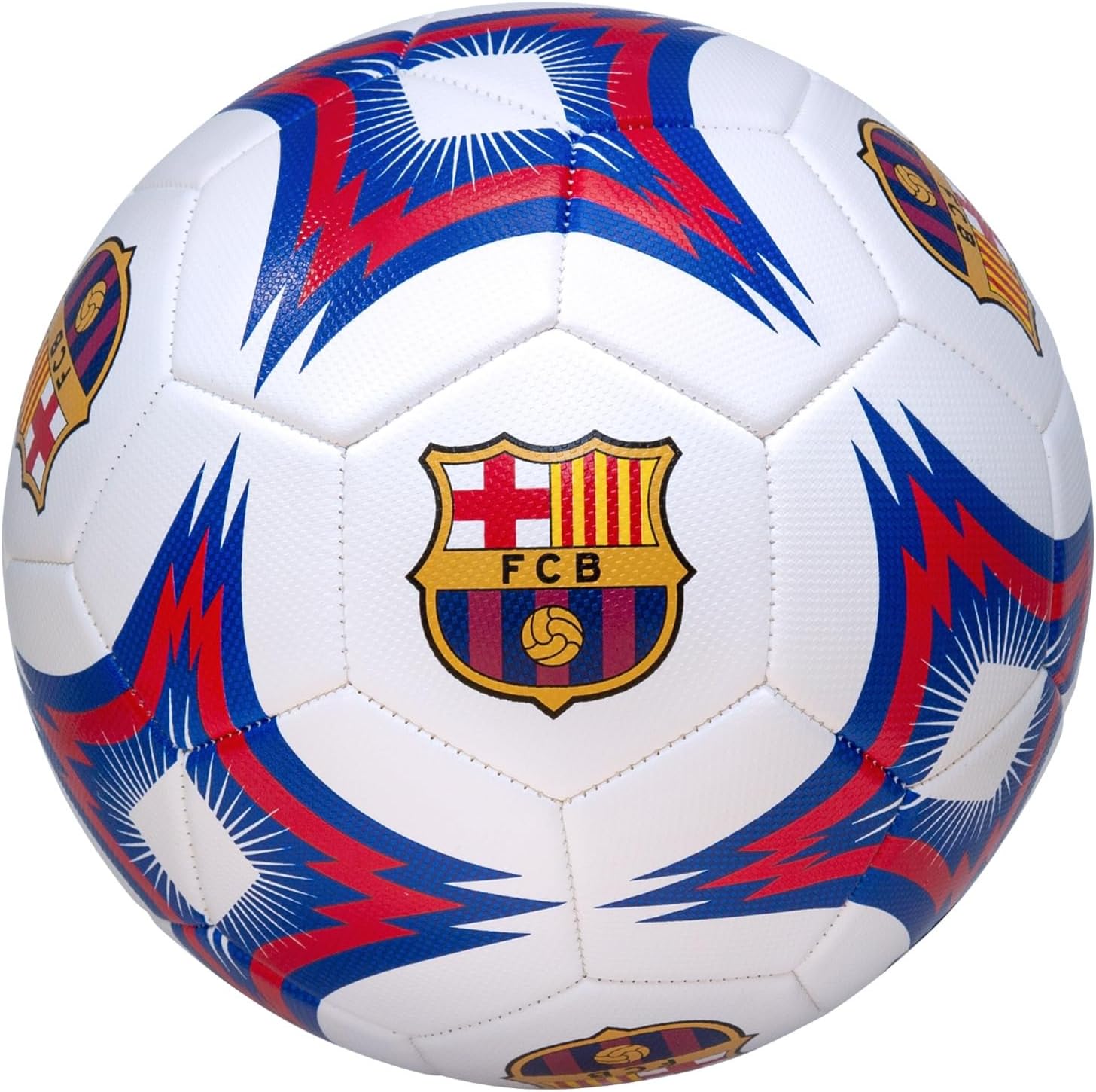 Icon Sports FC Barcelona Soccer Ball Officially Licensed Size 5 (Shiny Fabric) A Grade
