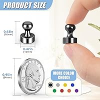 Vista 2 de FINDMAG Paquete de 45 imanes para nevera, imanes pequeños para colgar, imán de nevera para pizarra blanca, mini imanes, imán fuerte para bricolaje