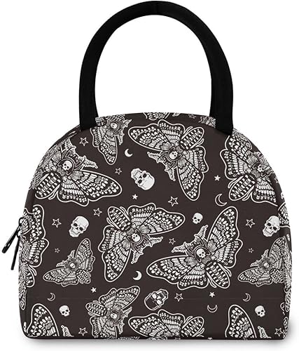 Miniatura 6 de MNSRUU Bolsa de almuerzo para mujeres y hombres, esotérica, portátil, aislada, reutilizable, térmica, bolsa de almuerzo para adultos, trabajo con asa