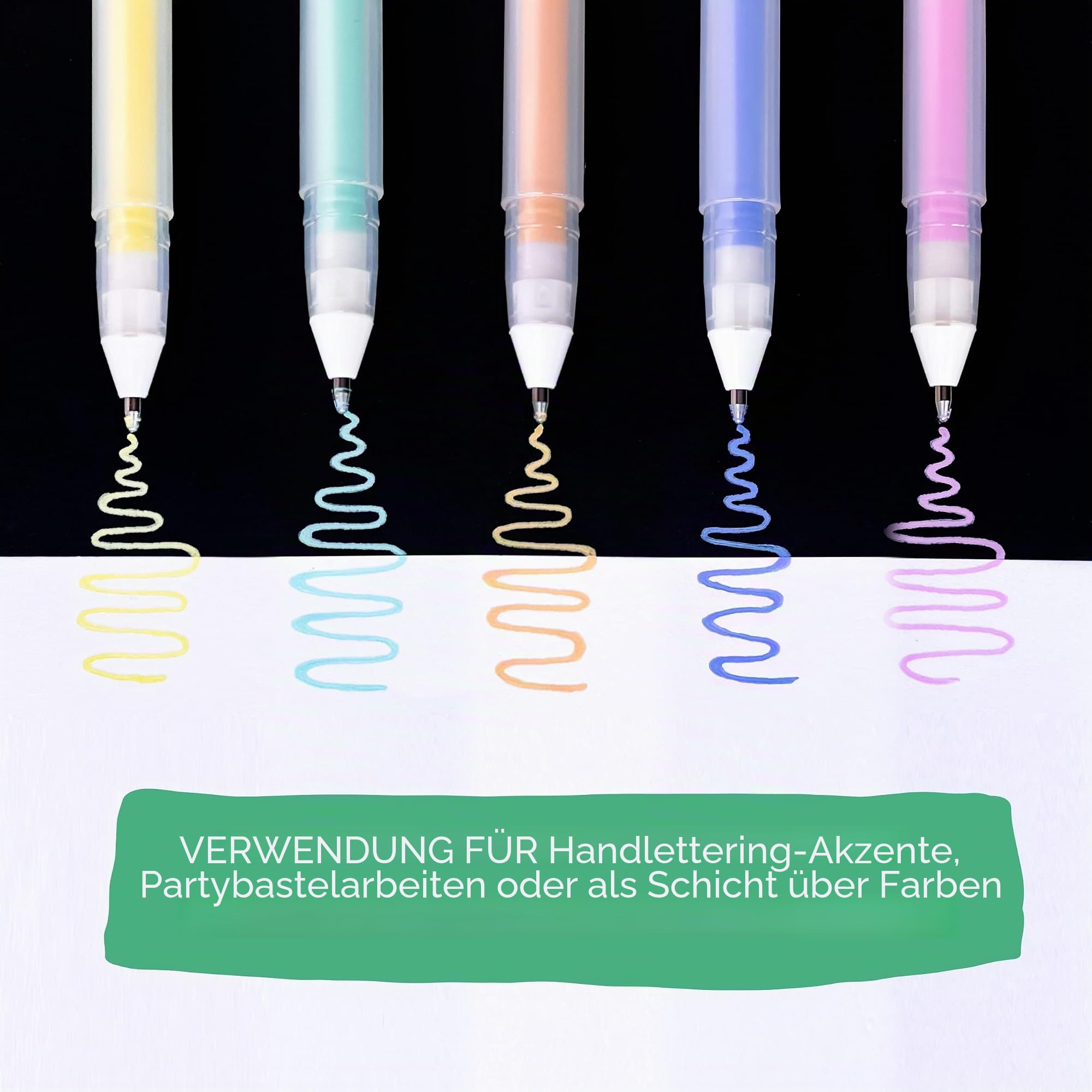 SAKURA Gelly Roll Moonlight Gelschreiber, Pastellfarben und deckend, Fettspitze, für Tagebuch, Kunst oder Zeichnen, verschiedene Pastelltinte, kräftige Linien, 10 Stück