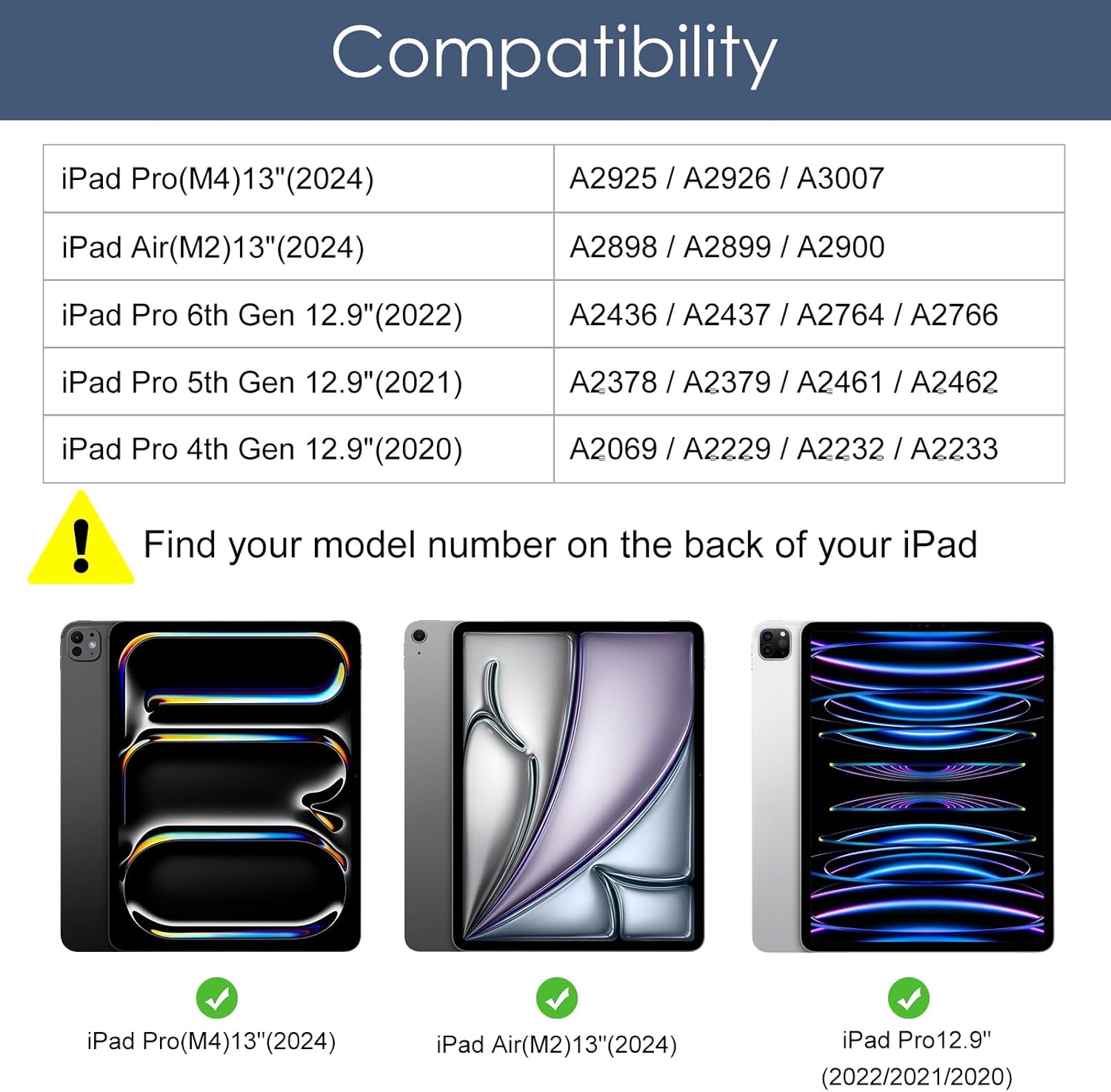 DTTO for iPad Pro 12.9 6th / 5th / 4th / 3rd Generation Case 2022/2021/2020/2018 with Built-in Kickstand, Protective Rugged Shockproof Cover for iPad Pro 13/12.9 Inch, Clear Black