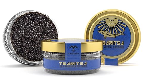 Tiempo limitado Oferta Caspian Tradición estilo ruso Tsaritsa Fresh Salmón Bowfin malossol Caviar 2x 4OZ tarros