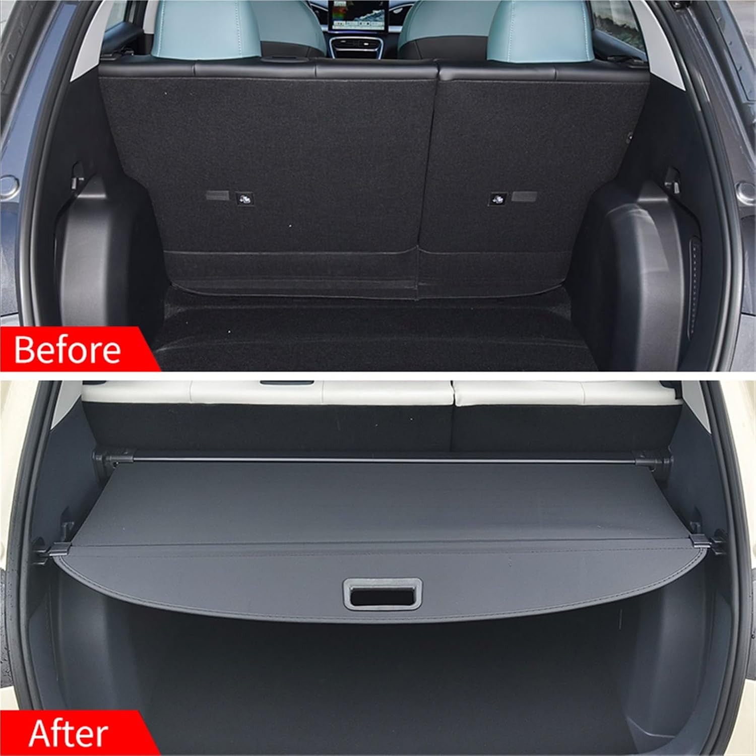 for Geely StarWish Retractable Trunk Cargo Cover Parcel Rack Shield Privacy Auto Accessories(Carbon Fiber)