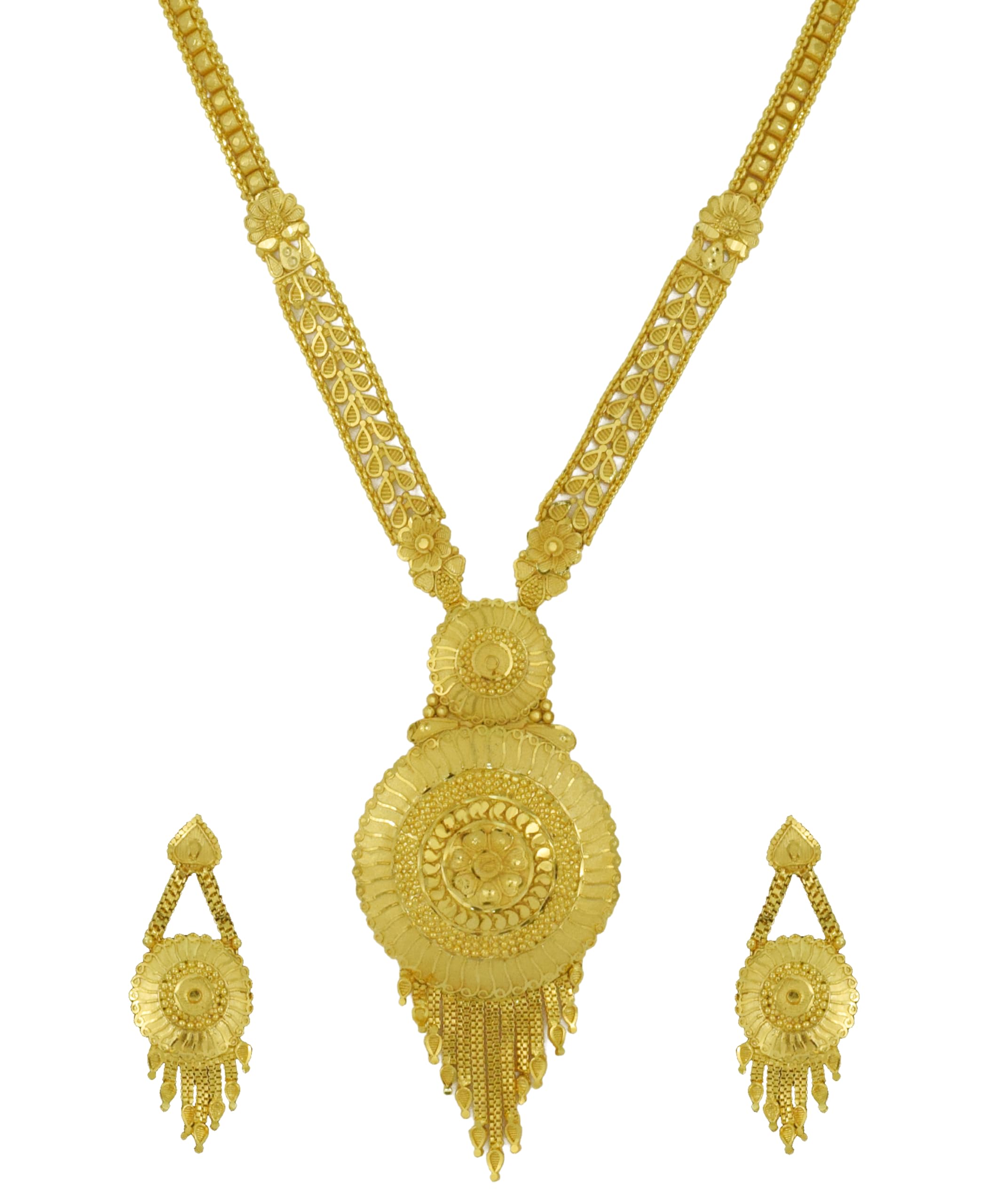 Jecy JEWELS Womens One Gram Gold Long Necklace Set Micro Plated 2033 (B0CMQWL6YW) Amazon Price History, Amazon Price Tracker