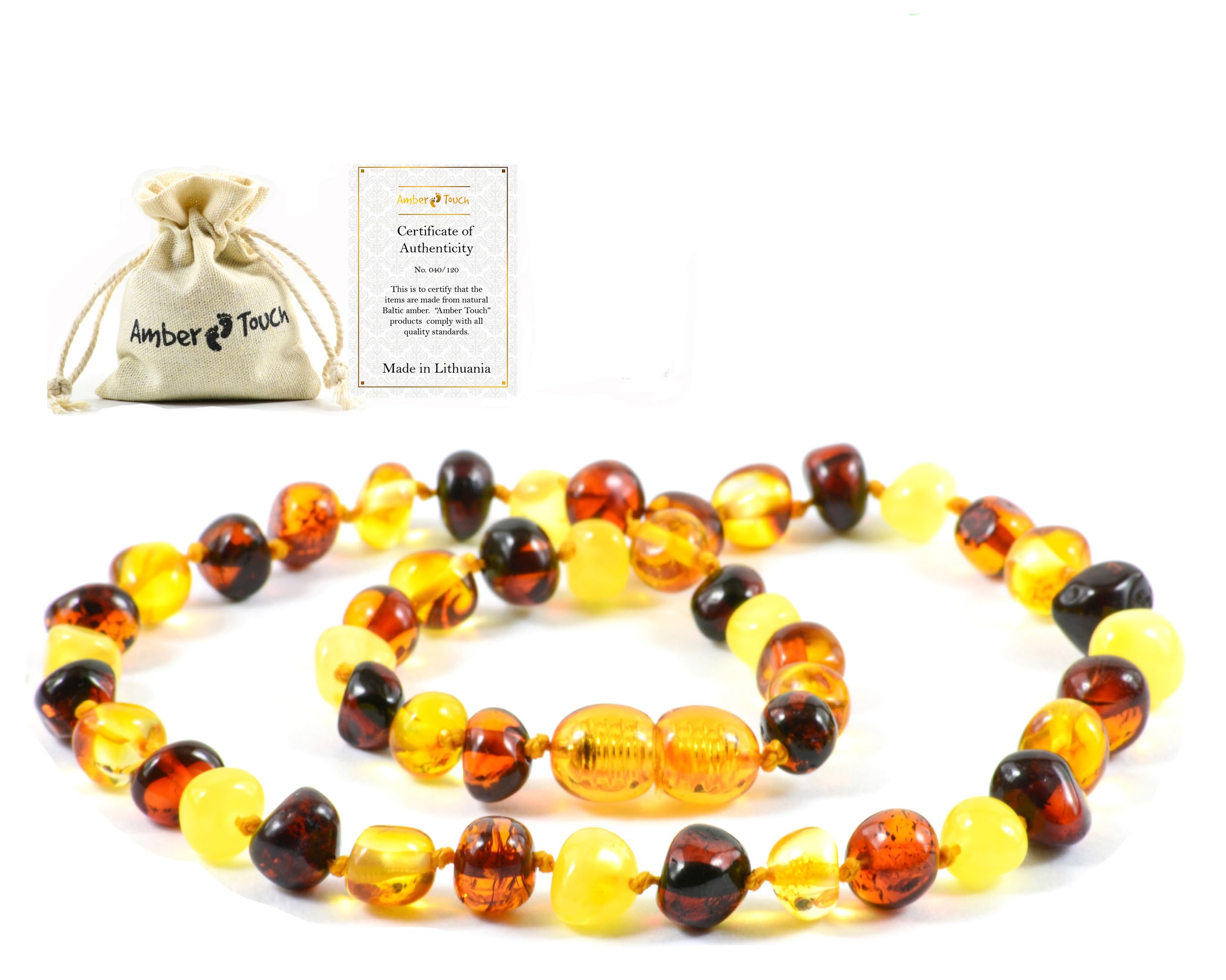 Amber Necklace (Unisex) - Certificated Natural Baltic Amber