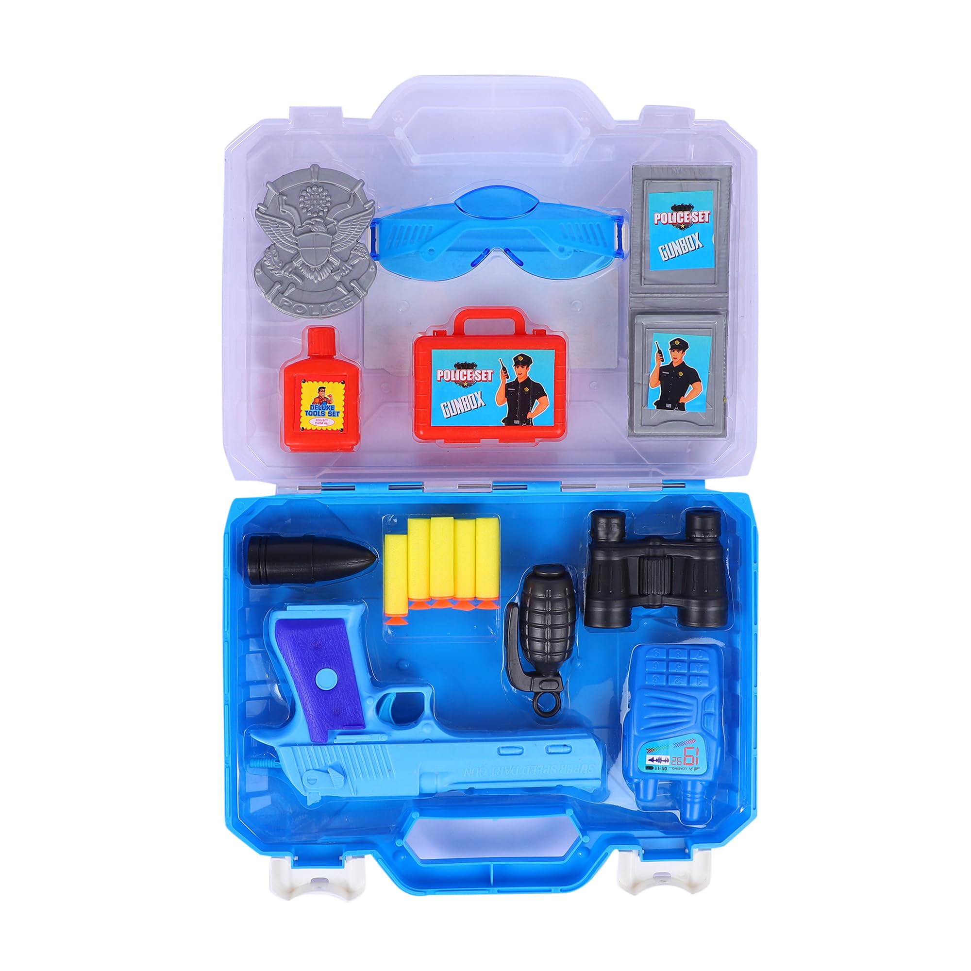 AMAFLIP® Police Playset Toy for Boys with Handcuff, Mini Bullet Gun Toy for Kids Role Play Game Weapon Set Toy for Kids Boys (Latest 2024) (B0D3XNSVQX) Amazon Price History, Amazon Price Tracker