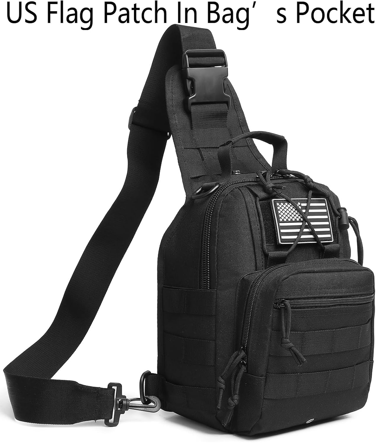 ATBP Small Tactical Sling Bag for Men with Holster Military EDC Shoulder Bag CCW Crossbody Bag 7 Liters - Image 2