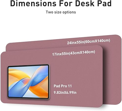 Miniatura 266 de Aothia Tapete protector de escritorio, alfombrilla para mouse, antideslizante, impermeable, de piel sintética, secante de escritorio, para Verde