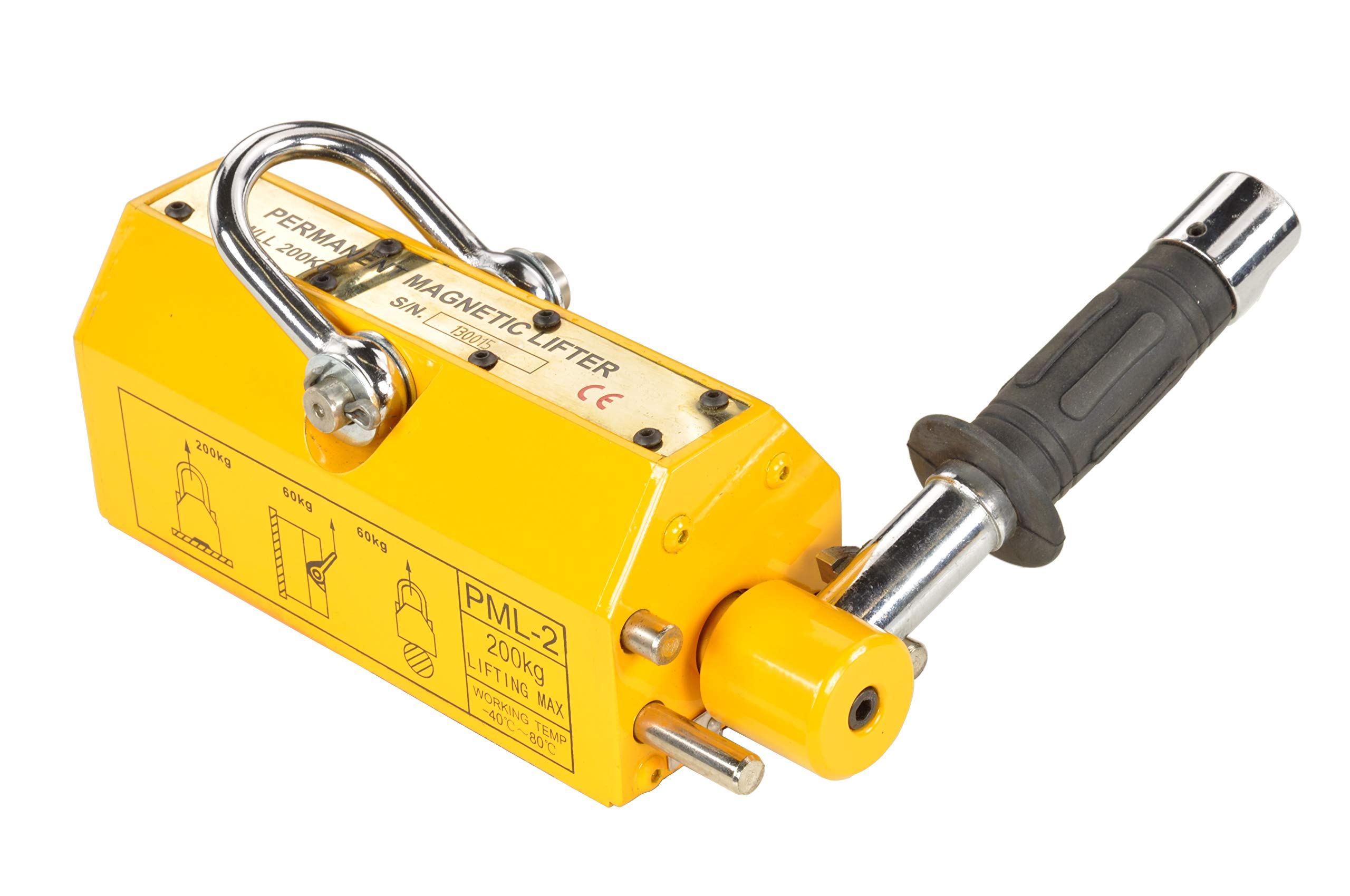 Magnetheber 200kg Magnetlifter Off & On-Stellung Lastmagnet Magnethelfer Hubmagnet Hebemagnet Kranhaken Lifter