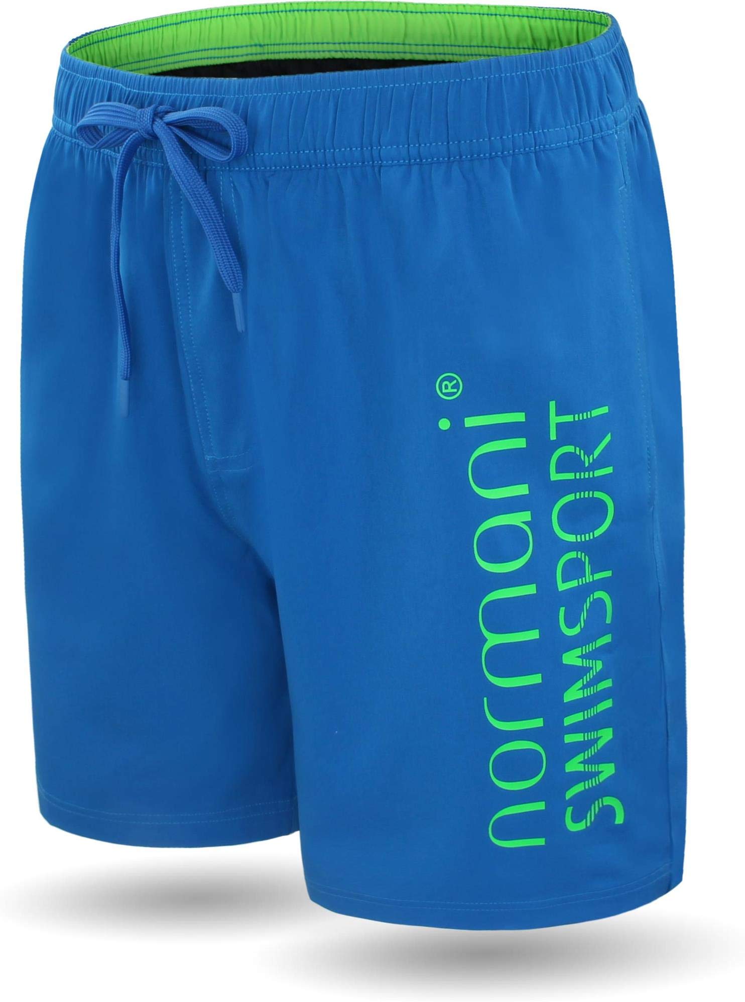 normani Herren Badehose „Nio“ - schnelltrocknende Badeshort aus Nylon mit Reißverschlusstasche (Gr.S-XXL)