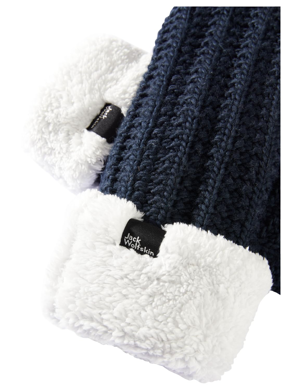 Jack Wolfskin HIGHLOFT Knit MittenW rękawiczki damskie, Night Blue, M, niebieski (Night Blue), M
