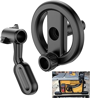 5140117-78 Replacement Table Saw Bevel Handle & 5140117-77 Table Saw Wheel for De-Walt DW745, DWE7480, DW7450, DW745-AR Replaces 5140032-55, 514003255, 514011778, 5140032-48, 00099005140032-48