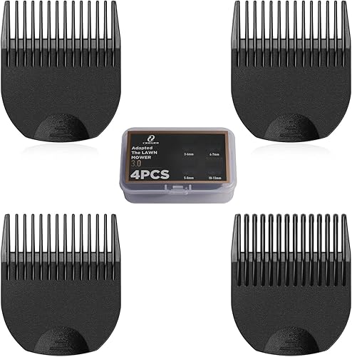 CR8GR8 4 guías de corte profesionales para cortapelos Manscaper 3.0 con organizador, apto para el cortacésped 3.0 de repuesto 18 a 12 pulgadas