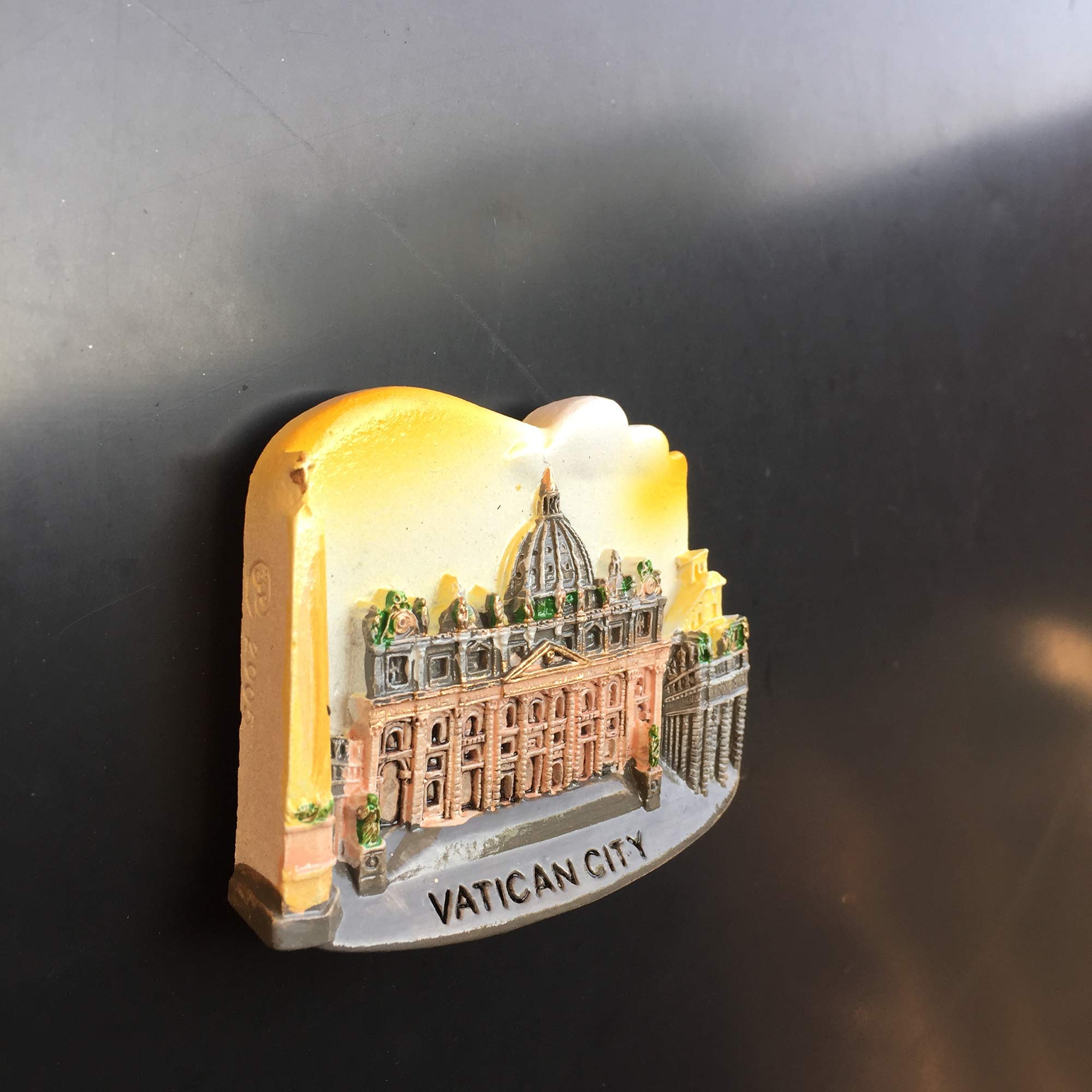 Wedare Magnete Frigorifero 3D Vaticano, Souvenir Di Viaggio In Resina, Fatto A Mano, 5x7 Cm, Regalo - 3