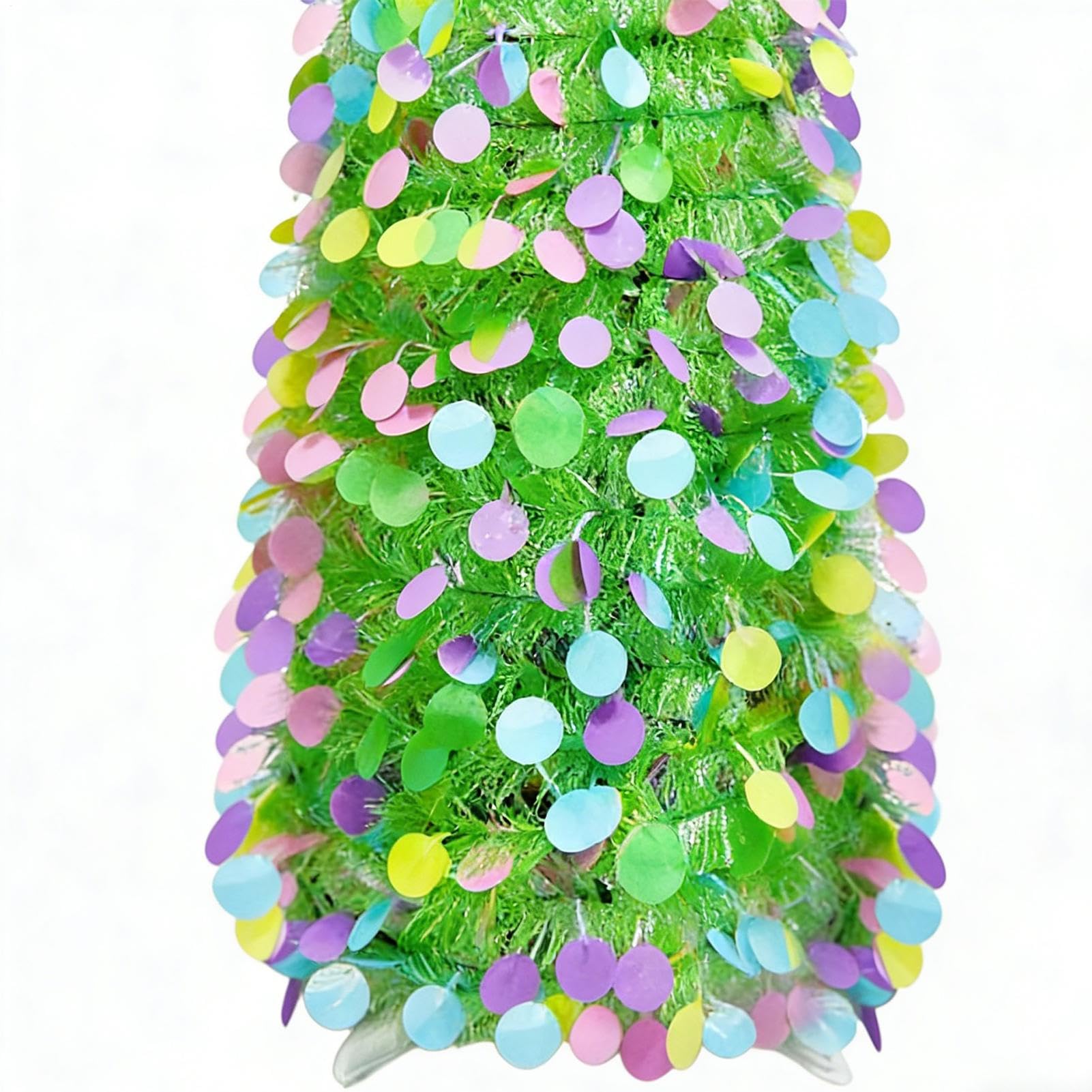 Árbol de de Primavera: Mini Soporte Festivo para Estilo temático navideño, Colgantes Coloridos, escaparate de Temporada Brillante para reuniones Familiares, Escultura Inspirada en