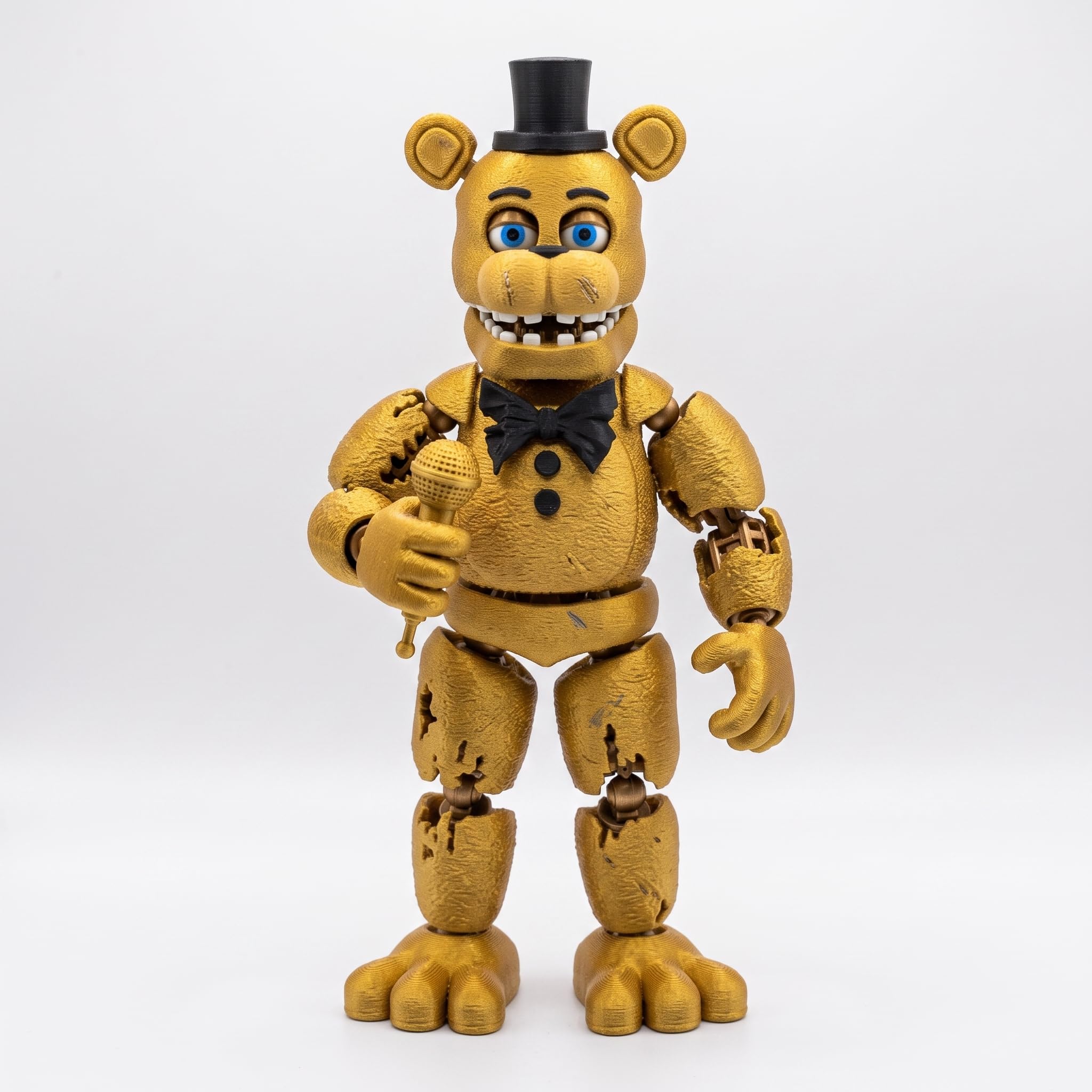 VIKSON INTERNATIONAL FNAF x Dummy 13, Five Nights At Freddies Dummy 13 DIY Parts Kit | FNAF Williom Afton Henry Purple Guy Articulated Poseable Figurine (Golden Freddy)-picture-14