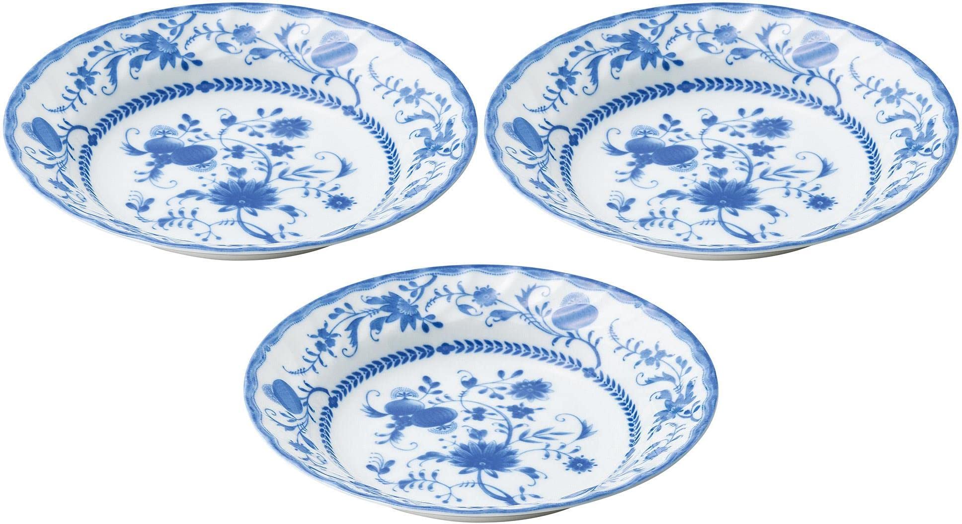 Amazon.co.jp: 3個セット ザ・クセンブルー 8．0スープ皿 [21